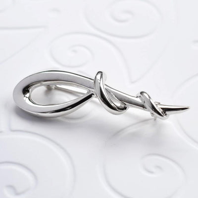 MC178 SILVERLOOPBROOCH 003