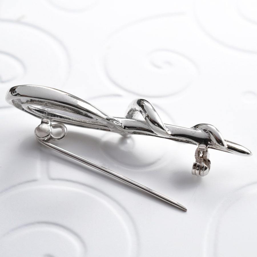 Sterling Silver Loop Brooch