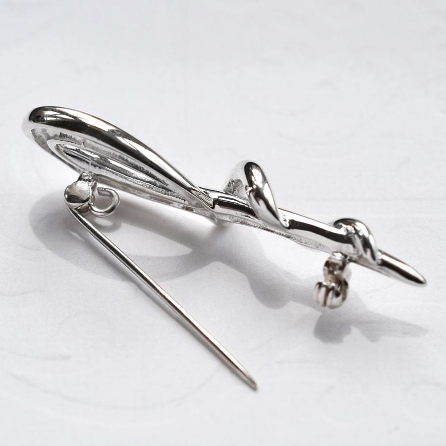 Sterling Silver Loop Brooch