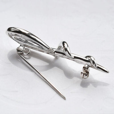 MC178 SILVERLOOPBROOCH 006