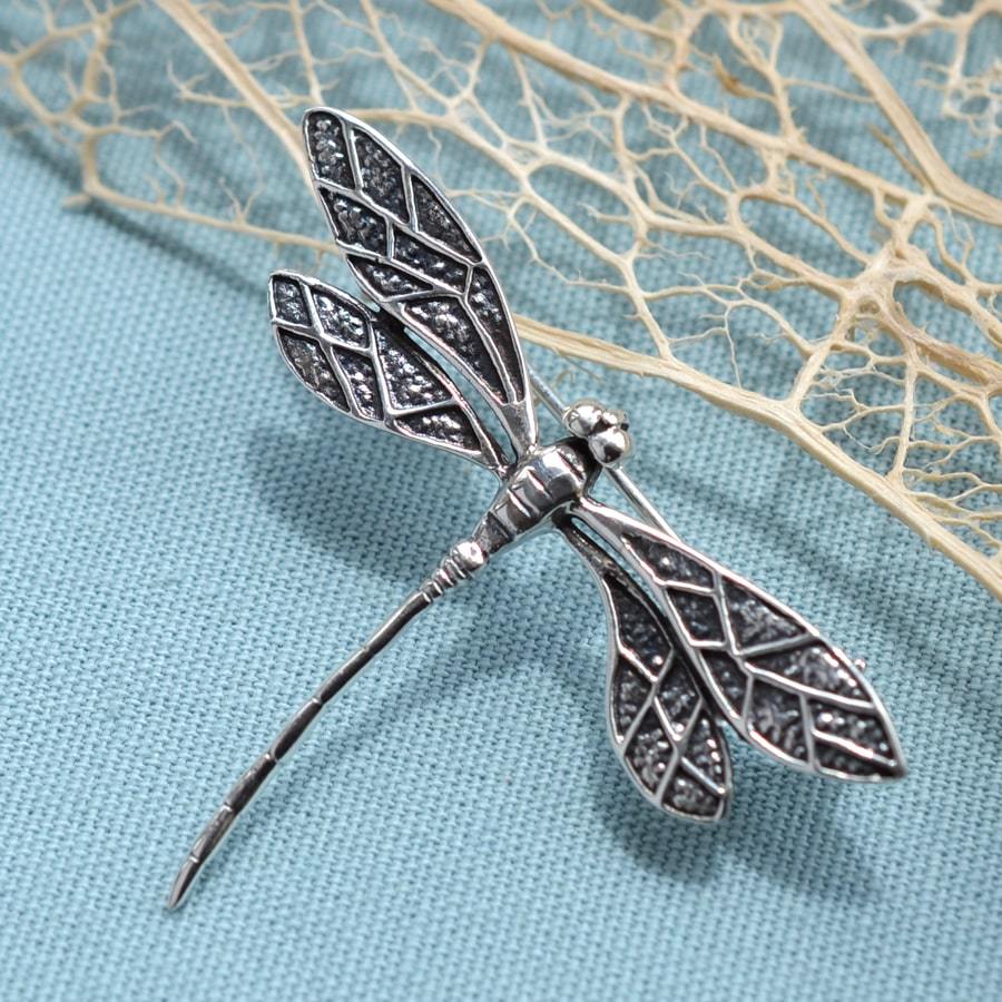 Sterling Silver Dragonfly Brooch