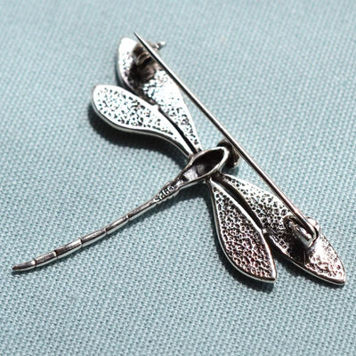 MC160B SILVERDRAGONFLYBROOCH 005