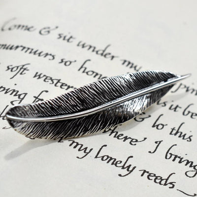 MC175B SILVERFEATHERBROOCH 003