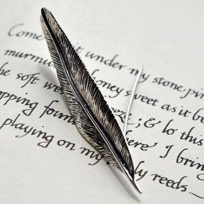 MC175B SILVERFEATHERBROOCH 006