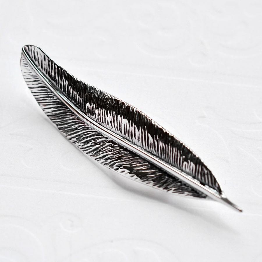 Sterling Silver Feather Brooch