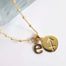 MS1201G Gold Plated Sterling Silver Sagittarius Star Sign Necklace 3