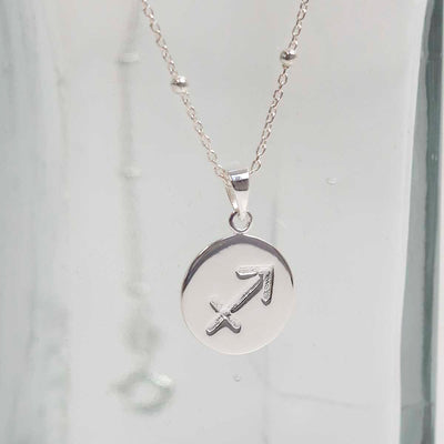 MS1201S Sterling Silver Sagittarius Star Sign Necklace 3