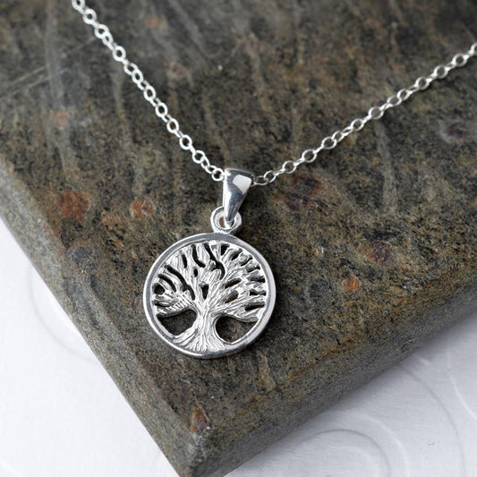 MJ0254N Silver Tree Necklace small 4