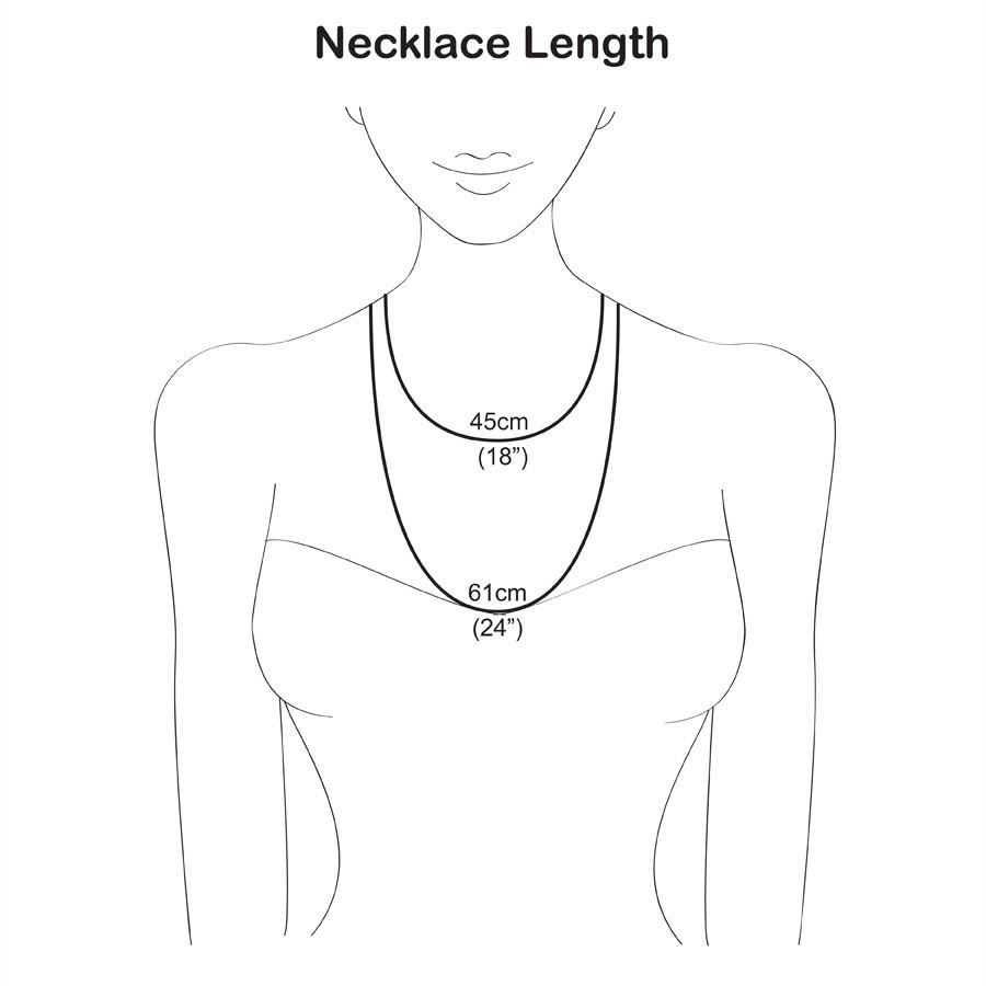 Sterling Silver Rose Necklace