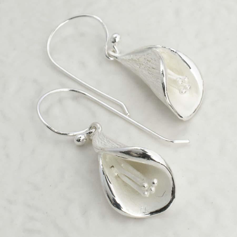 Sterling Silver Calla Lily Jewellery Set