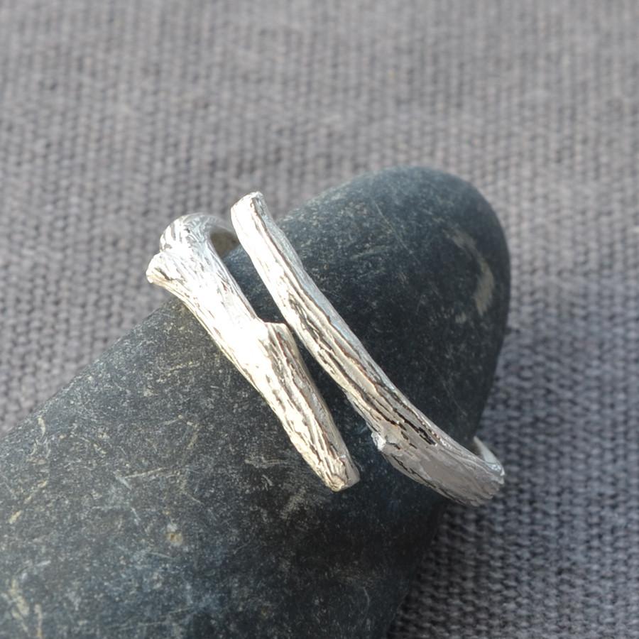 Sterling Silver Twig Ring