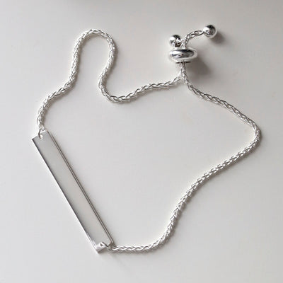Sterling Silver Polished Identity Bracelet