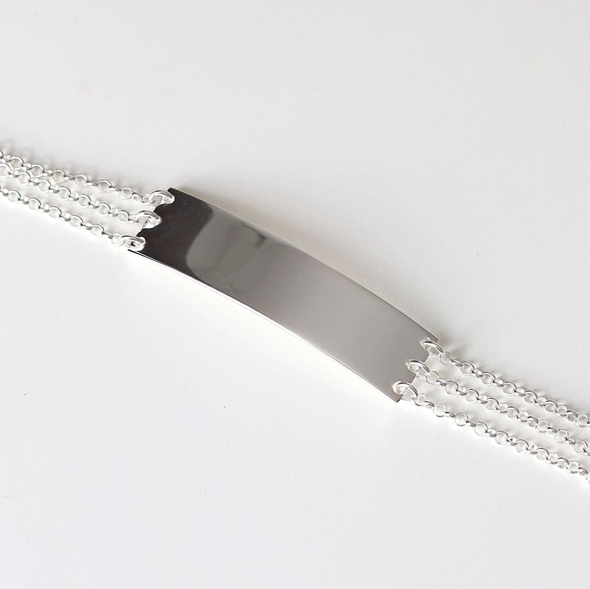 Engravable Sterling Silver Chain Bracelet