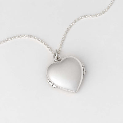 Sterling Silver Love Wings Locket Necklace
