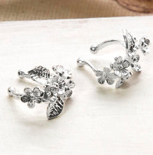 MB194 STERLING SILVER FORGET ME NOT EAR CUFF 2 copy