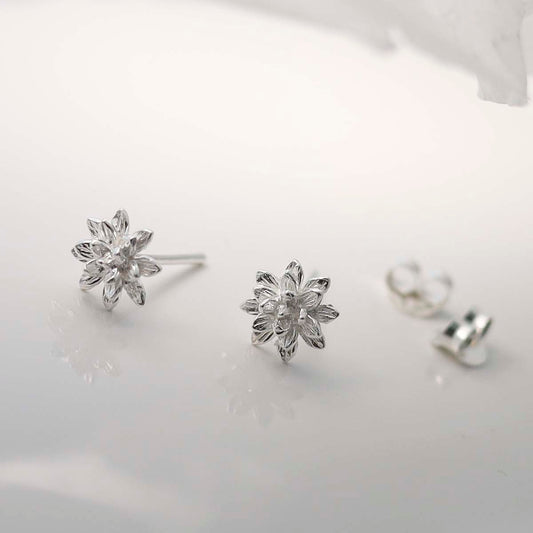MB195E_Sterling Silver Enlightened Lotus Studs_5