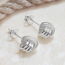 Sterling Silver Knot Stud Earrings