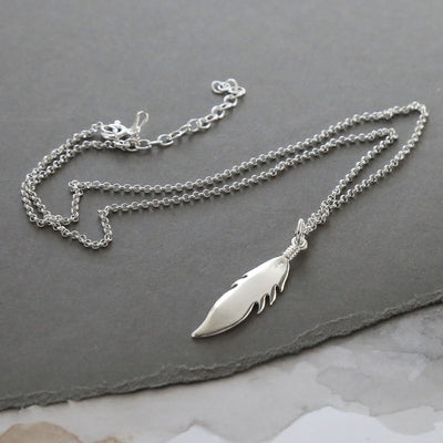 ME497PLUCKYFEATHERNECKLACE