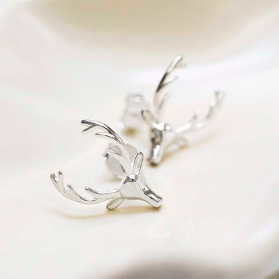 ML857_Sterling Silver Stag Stud Earrings_2