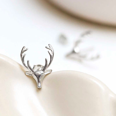 ML857_Sterling Silver Stag Stud Earrings_3