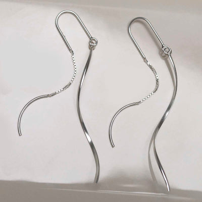 ML895_Sterling Silver Falling Threader Earrings_1