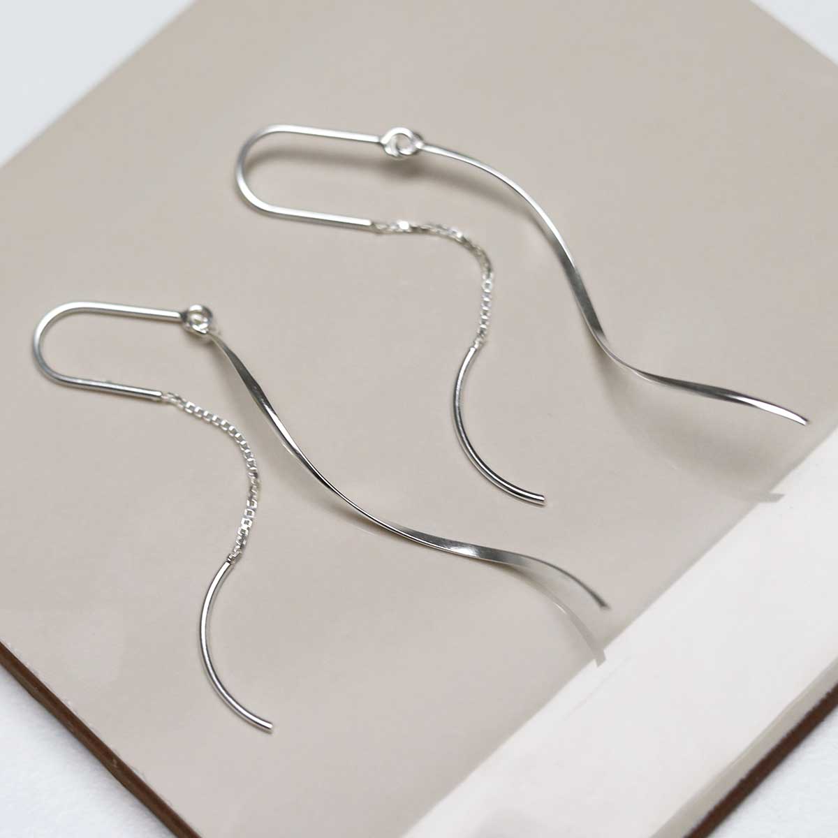 Sterling Silver Falling Threader Earrings