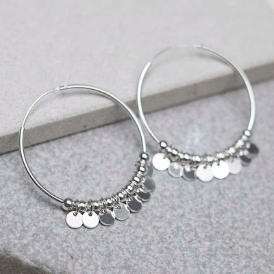 ML900S_Sterling Silver Sequin Hoop Earrings_2