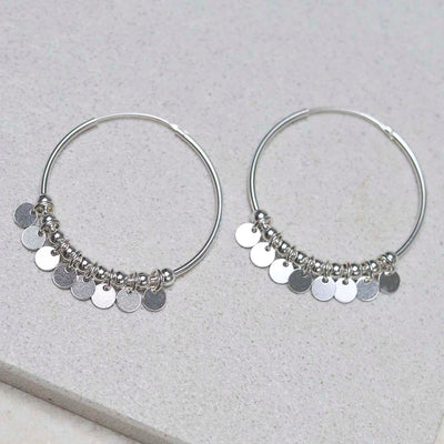 ML900S_Sterling Silver Sequin Hoop Earrings_4