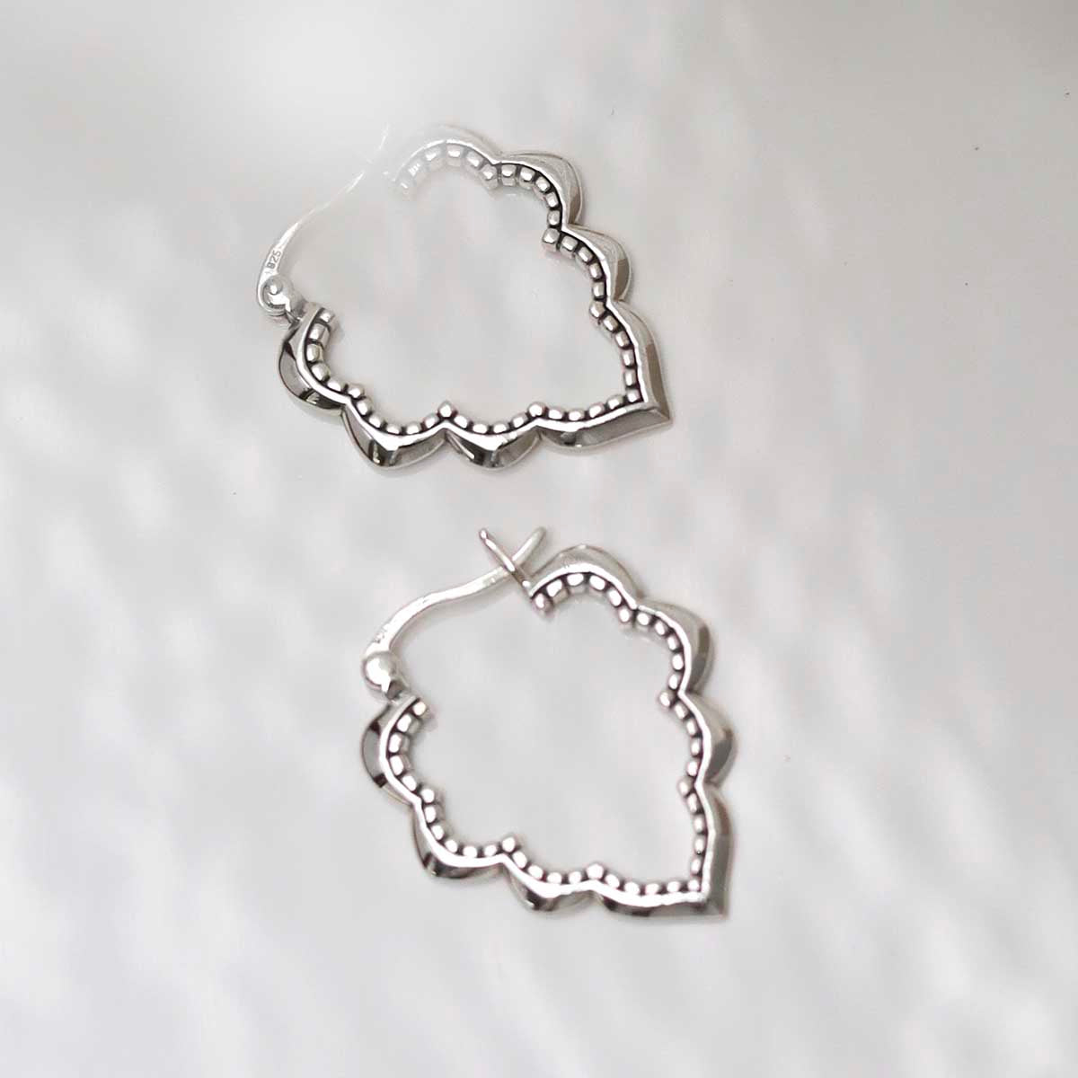 Sterling Silver Casablanca Hoops