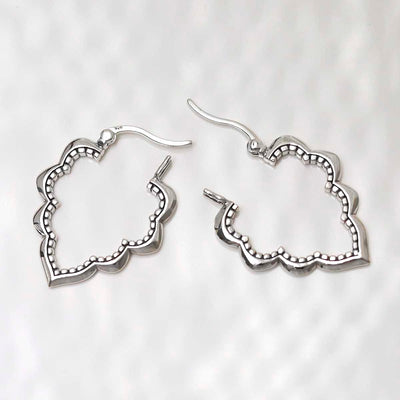 ML902_Sterling Silver Casablanca Hoops_2.