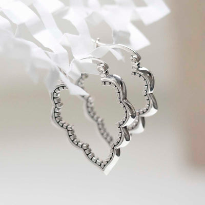 ML902_Sterling Silver Casablanca Hoops_3