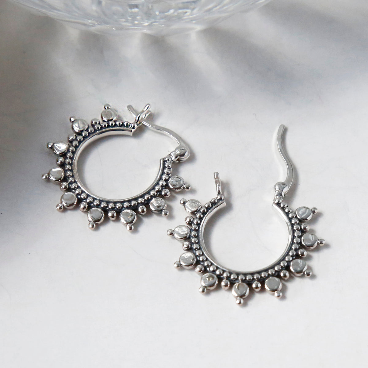 Sterling Silver Karim Hoops