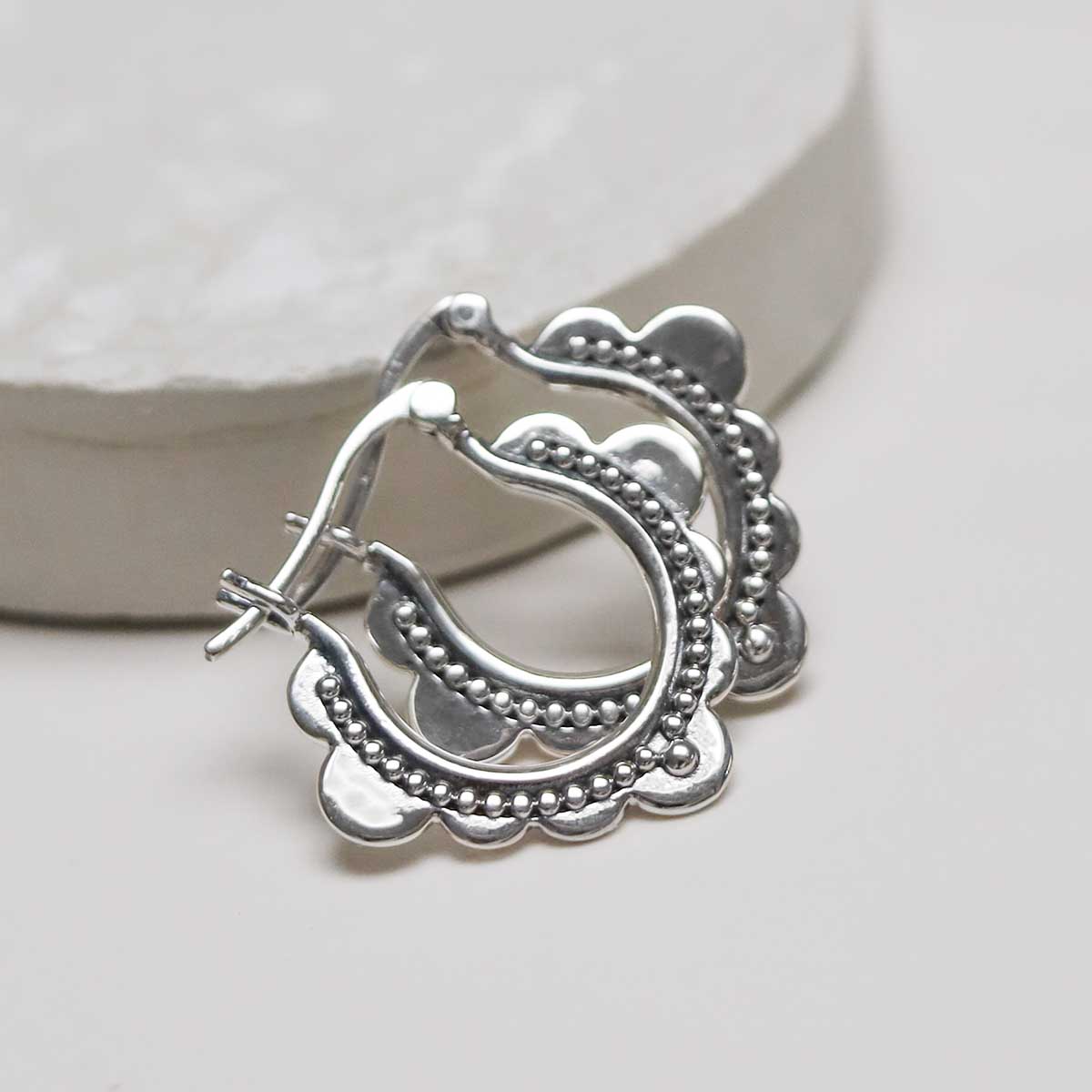 Sterling Silver Agadir Dream Hoops