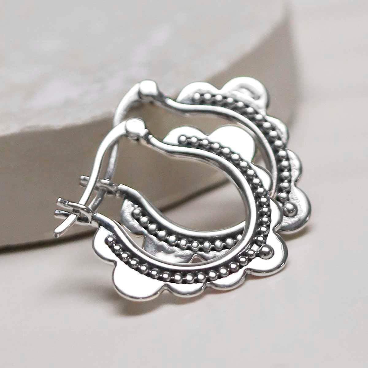 Sterling Silver Agadir Dream Hoops