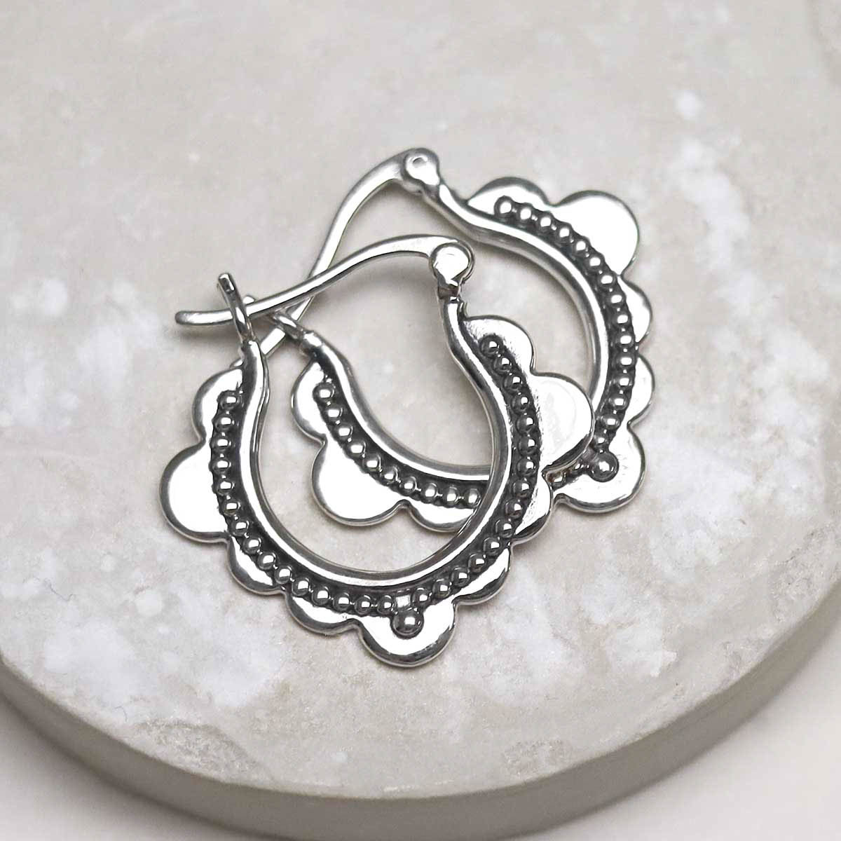 Sterling Silver Agadir Dream Hoops