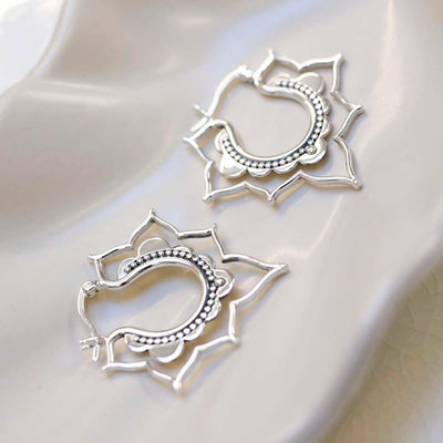 ML908_Sterling Silver Kaleidoscope Hoops_1