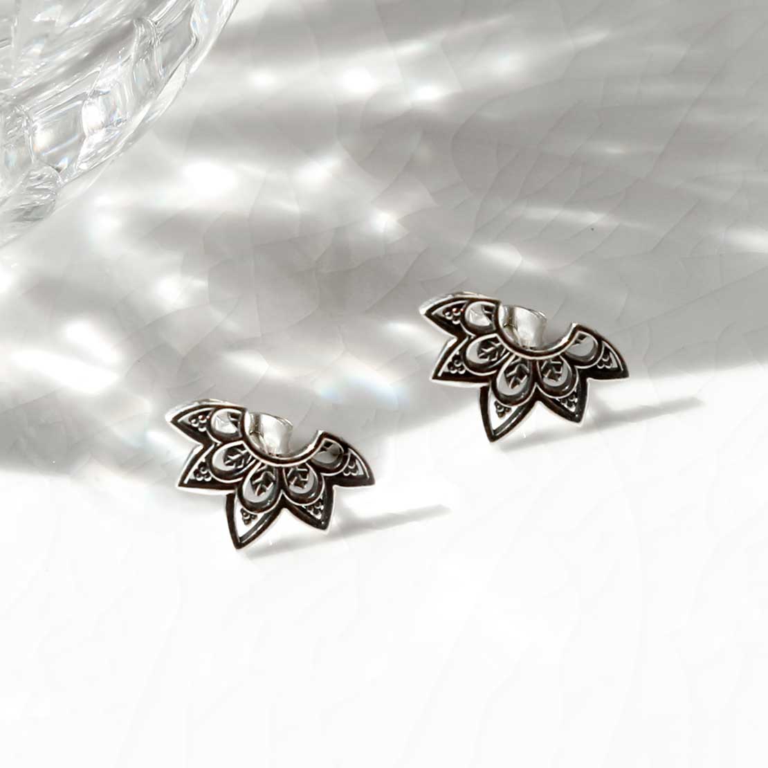 Sterling Silver Eastern Starburst Studs