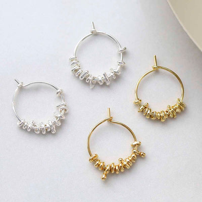 ML918 ML918G_Group Silver Boho Hoops_1