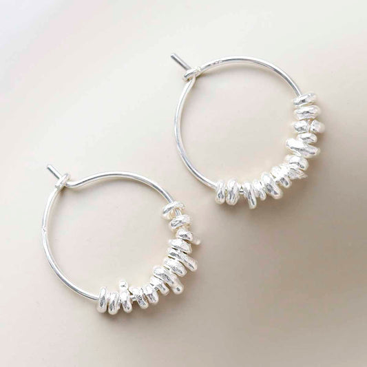 ML918S_Sterling Silver Boho Hoops_1