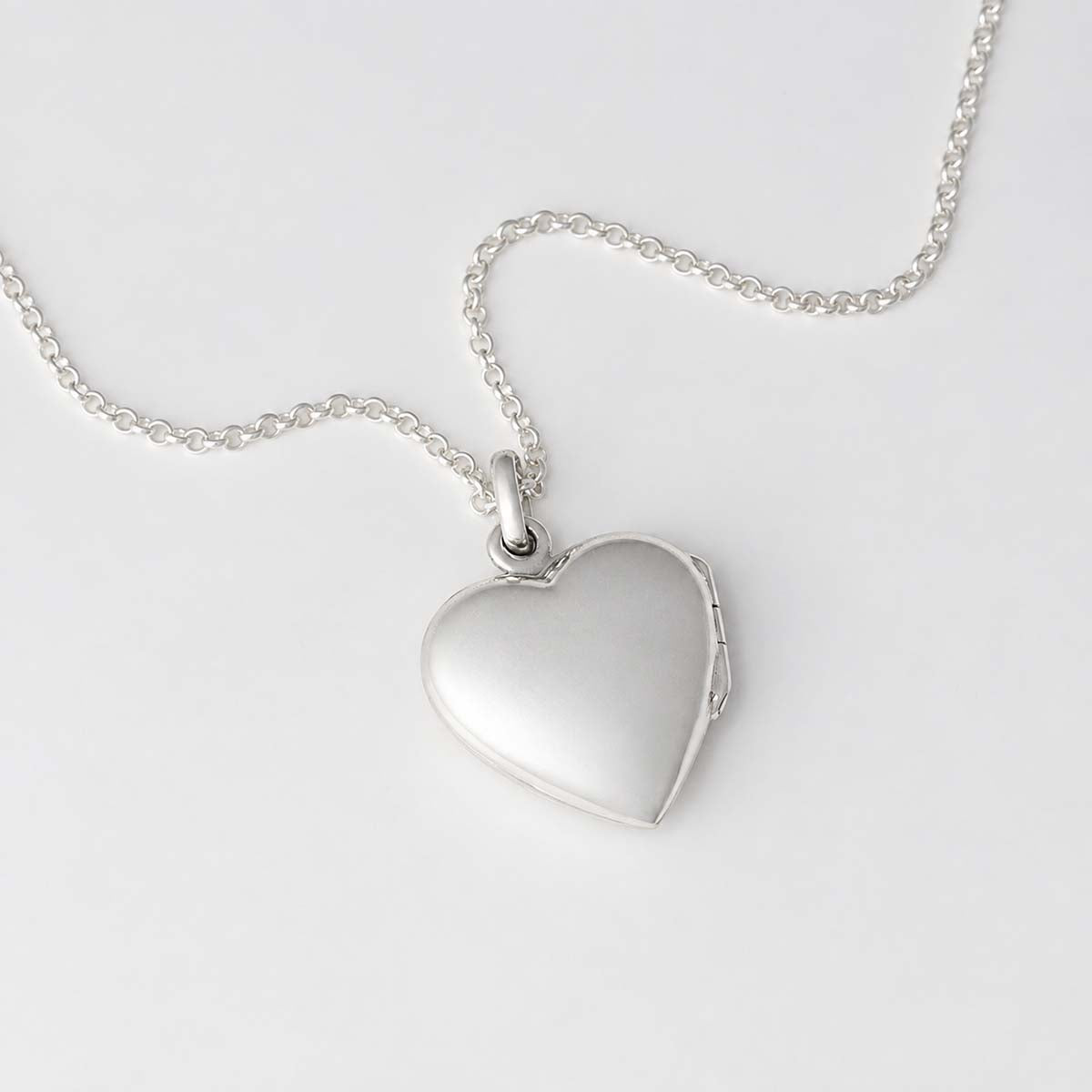 Sterling Silver Vintage Heart Locket Necklace
