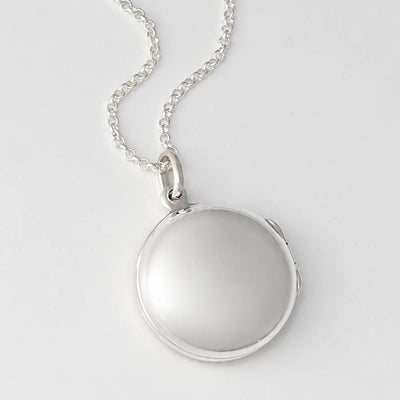 Sterling Silver Filigree Round Locket