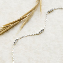 Sterling Silver Triple Ball Anklet