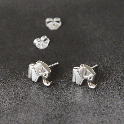 MZA0232POLISHEDORIGAMIELEPHANTSTUD