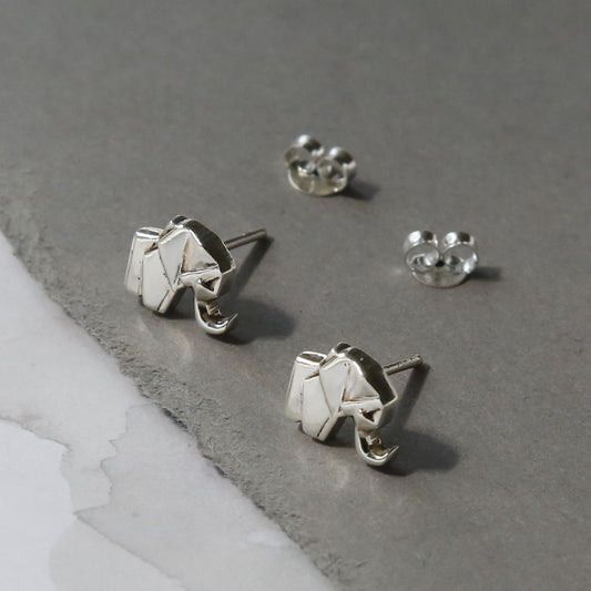 MZA0233POLISHEDORIGAMIELEPHANTSTUD