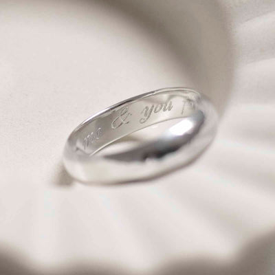 Sterling Silver Secret Message Ring