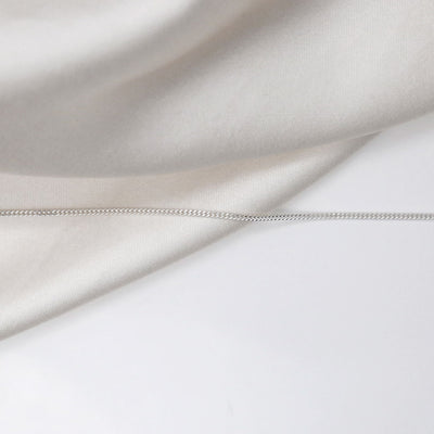STERLING SILVER FINE CURB CHAIN GD035 LAID STRAIGHT