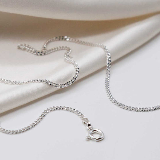 STERLING SILVER MEDIUM CURB CHAIN GD050 STREWN