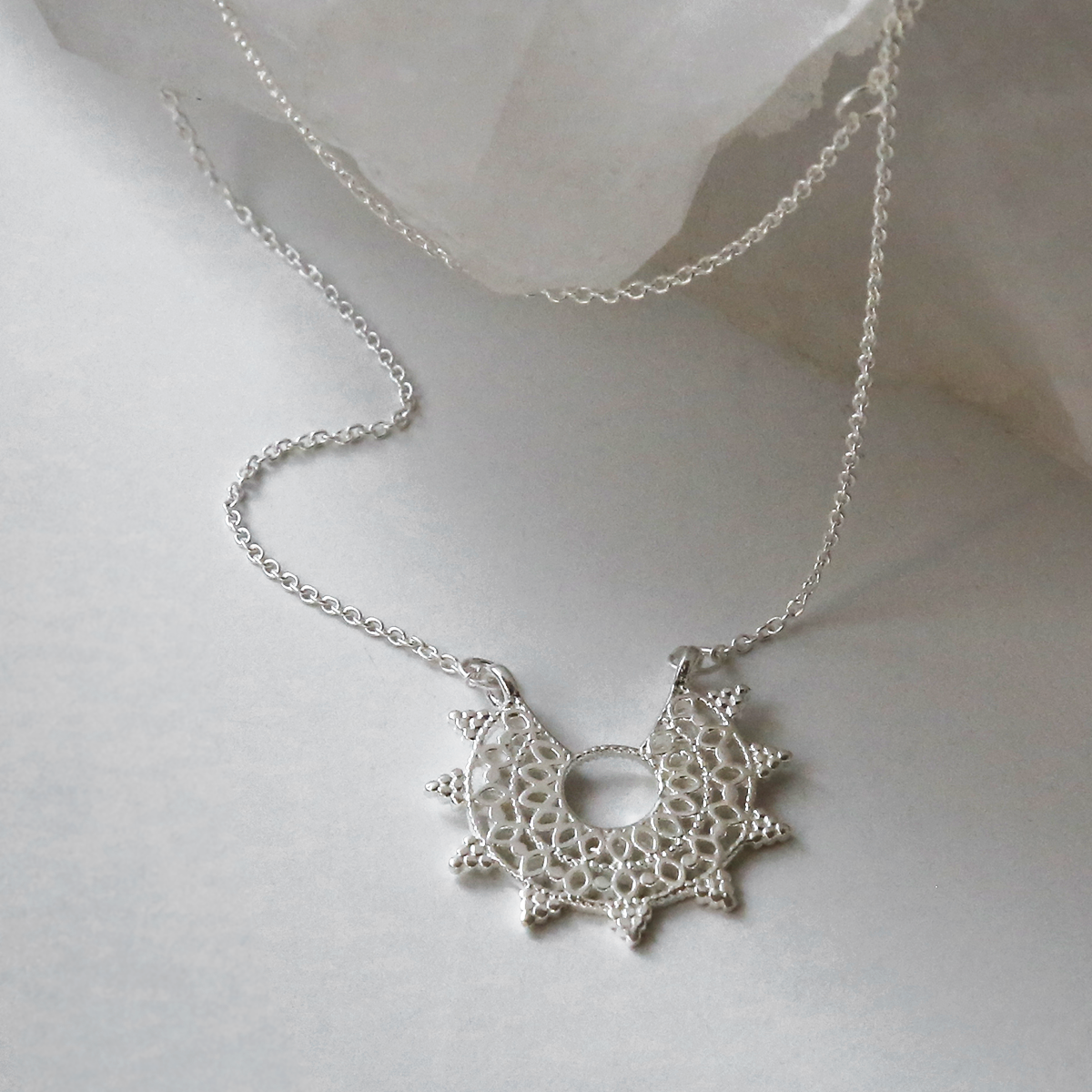 Sterling Silver Medina Necklace