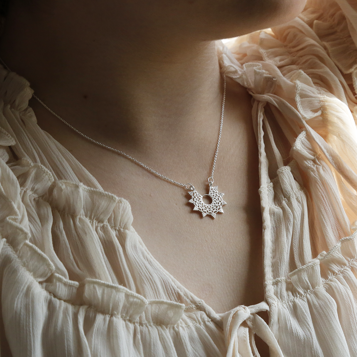 Sterling Silver Medina Necklace