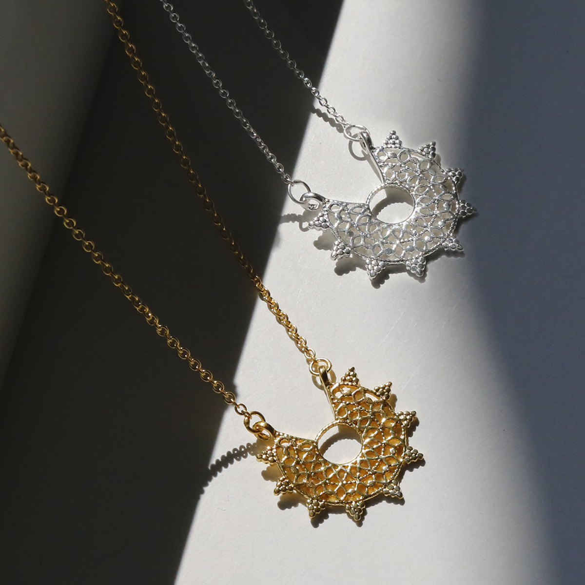 Gold Plated Silver Medina Necklace